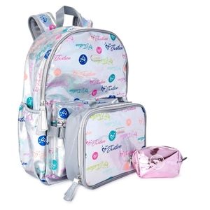 NWT Justice Girls Backpack with Lunch Bag 3-Piece Set